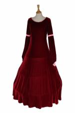 Ladies Medieval Renaissance Petite Shorter Length Costume And Headdress (Size 14 - 16)